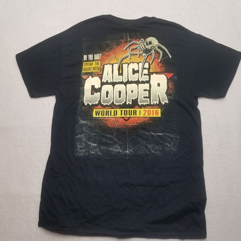 2016 Alice Cooper World Tour T Shirt size medium‎ Local Crew Rock Music Tour Tee - Picture 4 of 13